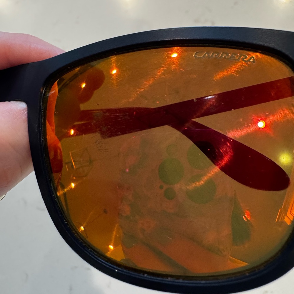 Carrera Navy Sunglasses with Orange Lenses - Picture 4 of 6